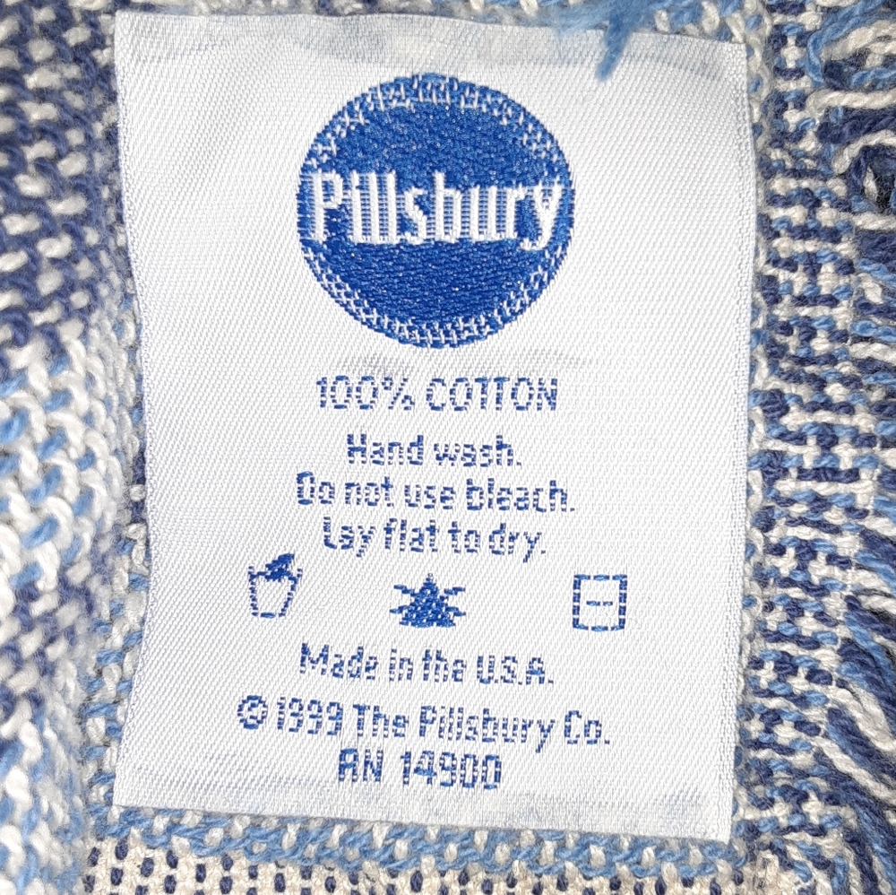 New 1999 Pilsbury Doughboy 48x67 Woven Throw Promo Blanket Vintage - Picture 2 of 3